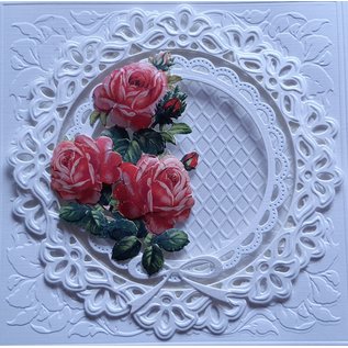 3D Pre-cut A4 sheet: roses