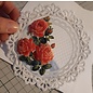 Feuille A4 prédécoupée 3D: roses