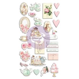 Prima Marketing und Petaloo 26 pieces, 3D puffy stickers, from the collection "with love"