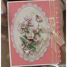 Bilder, 3D Bilder und ausgestanzte Teile usw... Luxury A4 3D die cut sheet with silver foil, Rose Bouquet