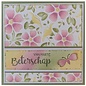 3D Embossingsfolder, Backgrounds Flowers, 152 x 152mm. For deep relief embossing on cards, albums, collage, scrapbooking, mixed media and much more