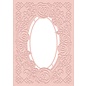 Crafter's Companion Cartella per goffratura e modello per punzonatura, goffratura e punzonatura, Cornice decorativa per rose, 12,7 x 17,8 cm,