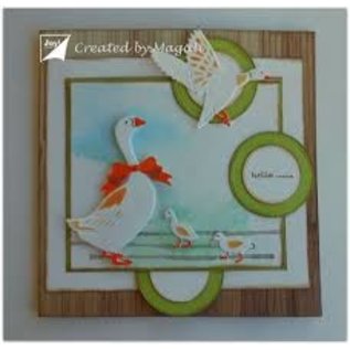 Joy!Crafts / Jeanine´s Art, Hobby Solutions Dies /  plantillas de corte y estampado: pato y ganso