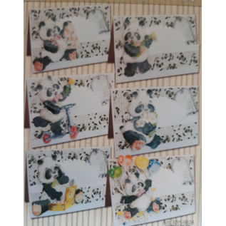 BASTELSETS / CRAFT KITS komplett kartsamlingen, Panda Parade