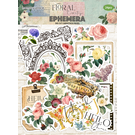Embellishments / Verzierungen Floral Tapestry Ephemera SET, 24 Teile!