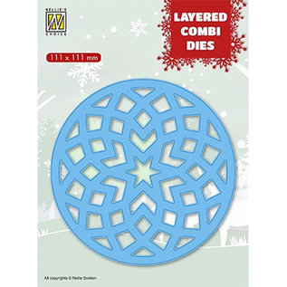 Stanzschablonen Round Star (Layer B) 111 x 111 cm