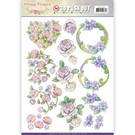 Joy!Crafts / Jeanine´s Art, Hobby Solutions Dies /  Pushout - Jeanine's Art - Vintage Flowers - Romantic Purple