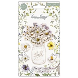 Craft consortium Motifs de tampons, transparents, format A5, fleurs sauvages, "Prairie"