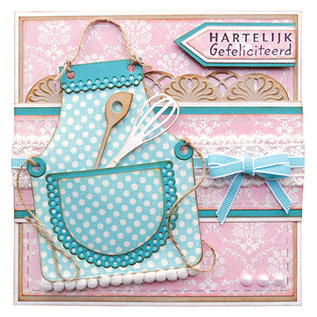 Marianne Design Gabarits de découpe et de gaufrage SET, Craftables, Tablier, 9 x 11 cm