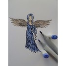 Stempel / Stamp: Transparent Gummi Stempel, "an angel to love" LETZTES EXEMPLAR!!