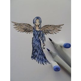 Stempel / Stamp: Transparent Gummi Stempel, "an angel to love" LETZTES EXEMPLAR!!