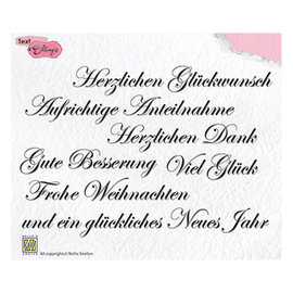 Frimerkesett, 148 x 102 mm, tyske tekster