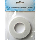 BASTELZUBEHÖR, WERKZEUG UND AUFBEWAHRUNG Foamtape , 1,5mm x 8mm x 2mtr, doppelseitig klebend