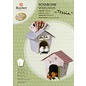 Art stencil, bird house, for handicrafts with paper, foam rubber, felt,