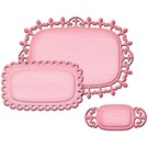 Punching and embossing template SET: 3 decorative frames