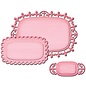 Punching and embossing template SET: 3 decorative frames