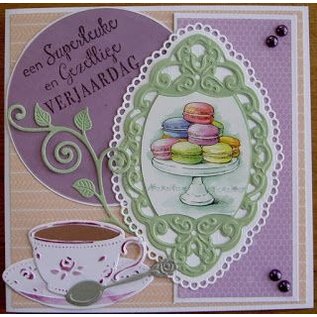 Marianne Design A4 picture sheet, Tea for two