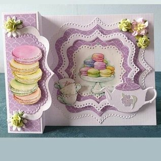 Marianne Design A4 picture sheet, Tea for two
