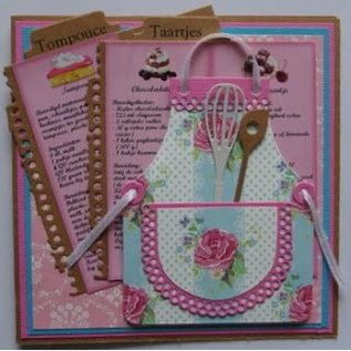 Marianne Design Skjære- og pregemaler SET, Craftables, forkle, 9 x 11 cm