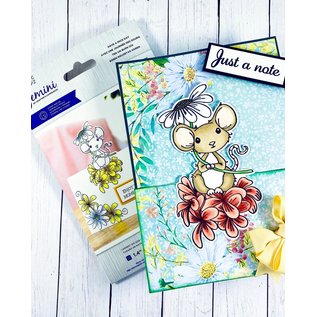 Gemini ¡NUEVO! Sello con motivo + plantilla de perforación SET! ¡Varios conjuntos para elegir!