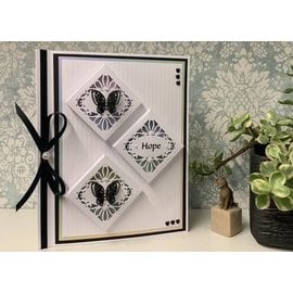 CREATIVE EXPRESSIONS und COUTURE CREATIONS Stamping template set, Canvas collection Rectangle, CEDJR001