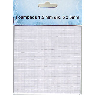 400 Klebepads, Foampads, 5 x 5cm x 1,5mm dick