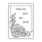 Julie Hickey Stamp, format 74 x 105mm, "Best Day"