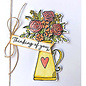 Julie Hickey Motif tampon, transparent, fleurs, A7, 74 x 105 mm, Julie Hickey