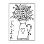 Julie Hickey Stamp motif, transparent, flowers, A7, 74 x 105mm, Julie Hickey