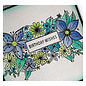 Julie Hickey Stamp motif, transparent, flowers, A6, 105 x 148 mm, Julie Hickey