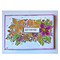 Julie Hickey Stamp motif, transparent, flowers, A6, 105 x 148 mm, Julie Hickey