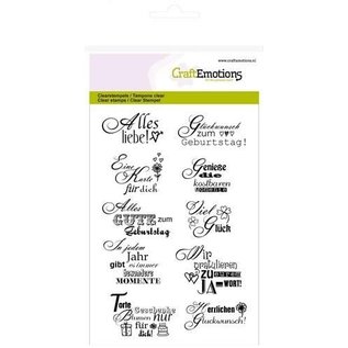 Craftemotions Stempel Set, deutsche Texte, Format A6