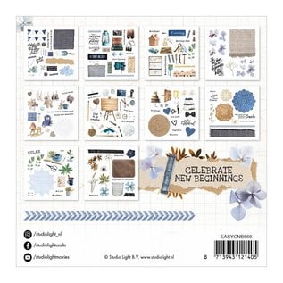 Studio Light 300 Elementen aus Papier, ausgestanzt, von "Celebrate new beginners"