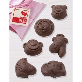 GIESSFORM / MOLDS ACCESOIRES Moule à chocolat, Safari, 4,5 x 5,5 cm, 6 formes