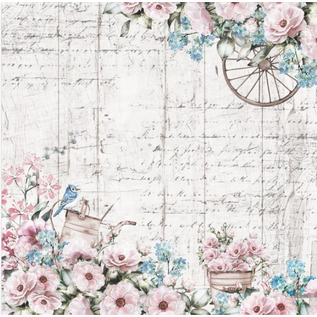 Set de papier, 15,5 x 15,5 cm, Dreamgarden, 24 feuilles ! imprimé recto-verso, 190 g/m²