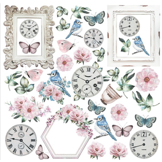 Set de papier, 15,5 x 15,5 cm, Dreamgarden, 24 feuilles ! imprimé recto-verso, 190 g/m²