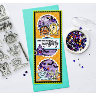 Stempel / Stamp: Transparent Transparent / clear stamp motif, cute monsters