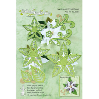 Leane Creatief - Lea'bilities und By Lene Stencil, 3D Christmas rose, a juego con el motivo del sello Art. Kh4555466