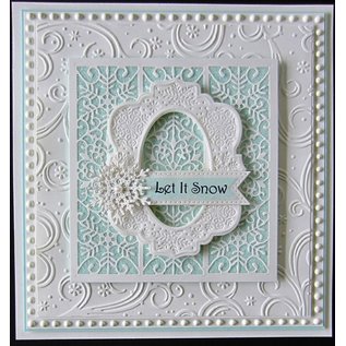 Stanseskabelon, Sue Wilson Festive Collection, deboss snowflake , Metall, 8,7 x 10,9 cm