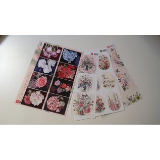 Marianne Design Set with 4 picture sheets, A4 format