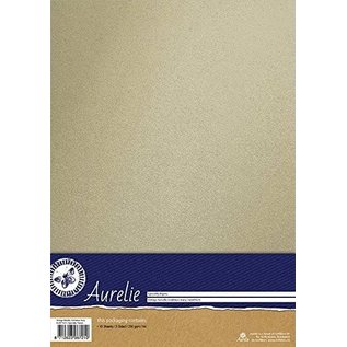 AURELIE Metalkort, 10 ark, vintage metallisk kort, hvidt, 250 g / m2, A4 -format, - Copy