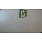 Craft set, card stand, 3 pieces, made of cardstock, cream color, ideal for cards and pictures!