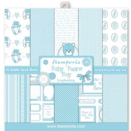 Designer Papier Scrapbooking: 30,5 x 30,5 cm Papier Papel de diseño, 10 hojas, impreso en ambos lados, baby boy