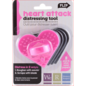 Heart shaped distressing tool + 3 replacement distress sand papers