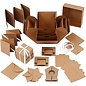 BASTELSETS / CRAFT KITS Gift box with 35 parts, explosion box format: 7x7x7.5 + 12x12x12 cm