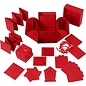 BASTELSETS / CRAFT KITS Gaveeske med 35 deler, eksplosjonsboksformat: 7x7x7,5 + 12x12x12 cm