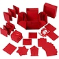 BASTELSETS / CRAFT KITS Geschenkbox mit 35 Teile , Explosion Box Format: 7x7x7,5+12x12x12 cm