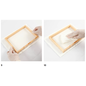 BASTELSETS / CRAFT KITS Pasta di carta + forma cornice per la produzione di carta a mano 100 g = 20-25 fogli di carta fatta in formato A5