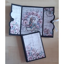 Set di carta, 15,5 x 15,5 cm, Dreamgarden, 24 fogli! stampato su entrambi i lati, 190 gsm