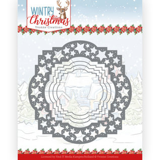 Yvonne Creations Gabarit de poinçonnage et de gaufrage, hiver, Noël, motif avec étoiles